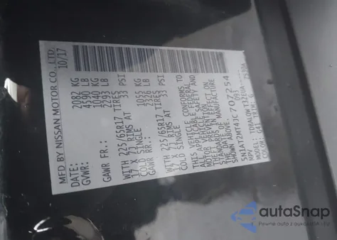 2018 Nissan Rogue Sv from USA, damaged, VIN 5N1AT2MT4JC707254